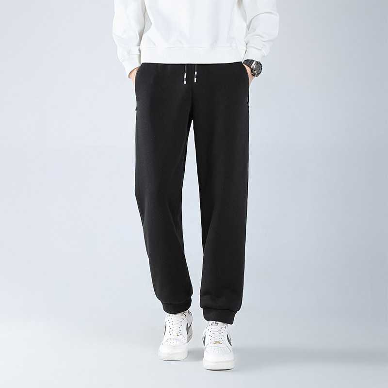 Muške casual sports hlače s labavim krojem, srednji pojas, vezanje na šnuru, jacquard tkanina, mikroelastičnost (labav kroj • srednji pojas • vezanje šnuru • jacquard • mikroelastičnost)