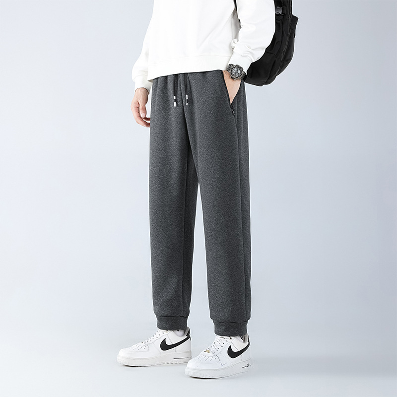 Muške casual sports hlače s labavim krojem, srednji pojas, vezanje na šnuru, jacquard tkanina, mikroelastičnost (labav kroj • srednji pojas • vezanje šnuru • jacquard • mikroelastičnost)