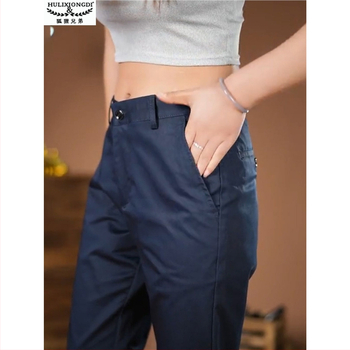 Fox Brothers meeste sirge lõikega püksid, keskjoon, mikroelastsus, Korea stiil