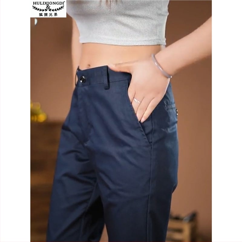 Fox Brothers meeste sirge lõikega püksid, keskjoon, mikroelastsus, Korea stiil