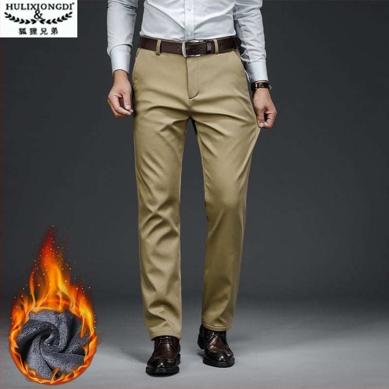 Fox Brothers meeste sirge lõikega püksid, keskjoon, mikroelastsus, Korea stiil