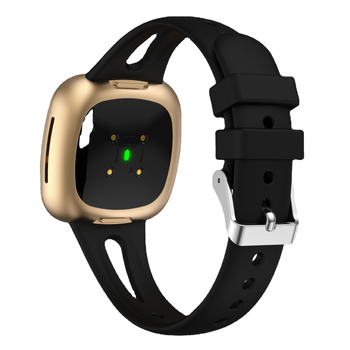 Silikonska narukvica za Fitbit Versa4, Versa3, Sense2 – Droplet Sport dizajn, kopča s pinom, 20 g