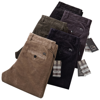 Corduroy Casual Pants – Zima 2025, Muški, ravnih krojeva, srednji pojas, pamuk 73,5%