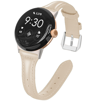Kožený dámsky remienok pre Google Pixel Watch 4 so štíhlym profilom