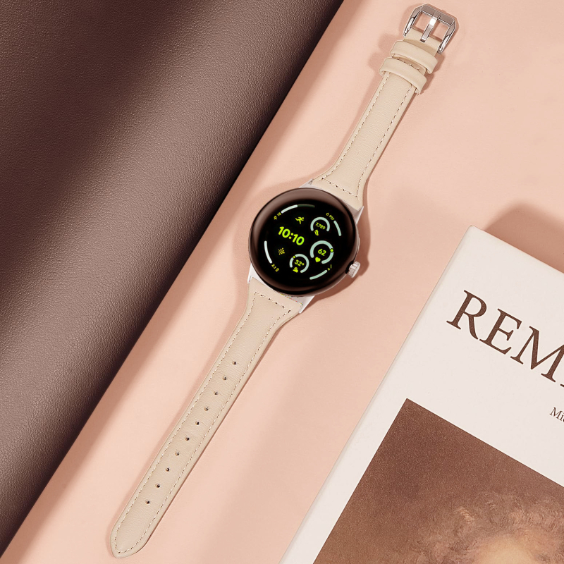 Kožený dámsky remienok pre Google Pixel Watch 4 so štíhlym profilom