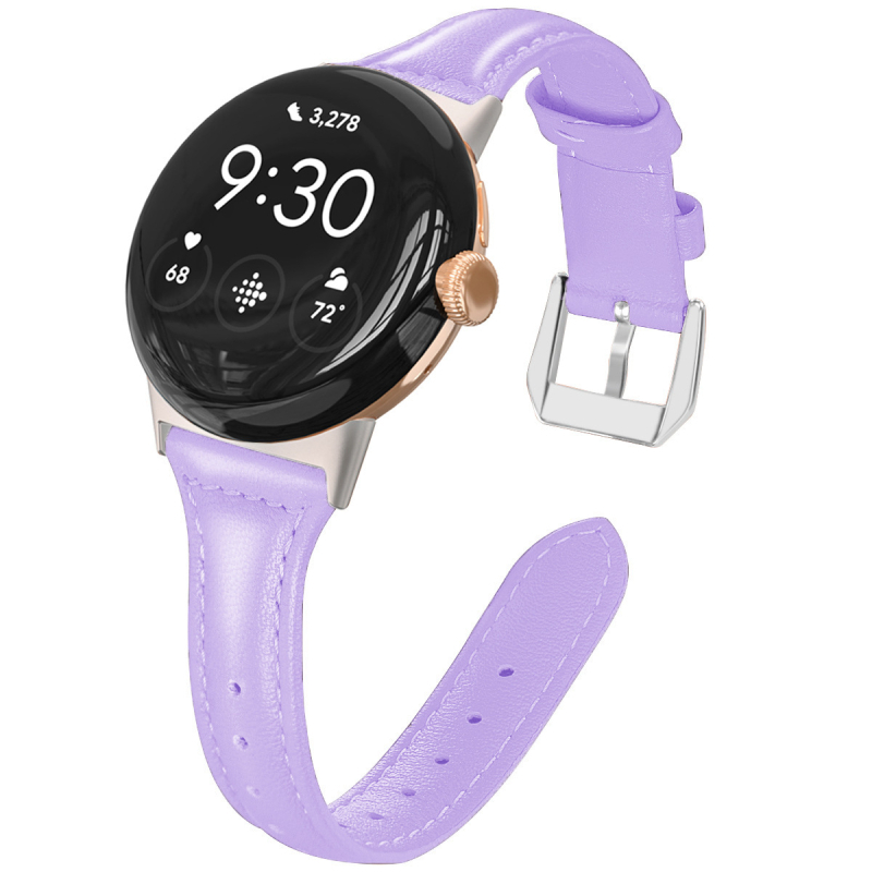 Kožený dámsky remienok pre Google Pixel Watch 4 so štíhlym profilom