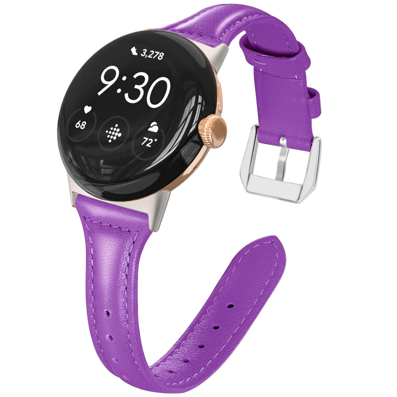 Kožený dámsky remienok pre Google Pixel Watch 4 so štíhlym profilom