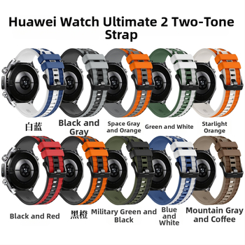 Silicone remienok na hodinky pre Huawei Watch Ultimate2, minimalistický štýl, 18 g, pracka s kolíkom, 2025