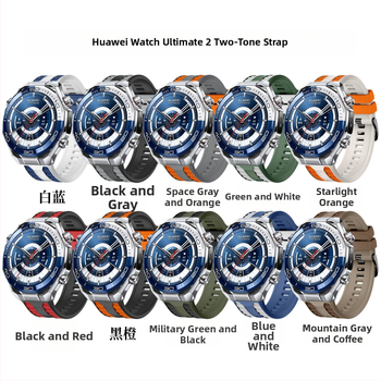 Silicone remienok na hodinky pre Huawei Watch Ultimate2, minimalistický štýl, 18 g, pracka s kolíkom, 2025