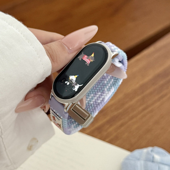 Tanka magnetska tkanina narukvica za Xiaomi Mi Band 10/9/8 - najlon tkanina, magnetska kopča, prilagodljiva veličina sučelja, lansiranje 2025-07