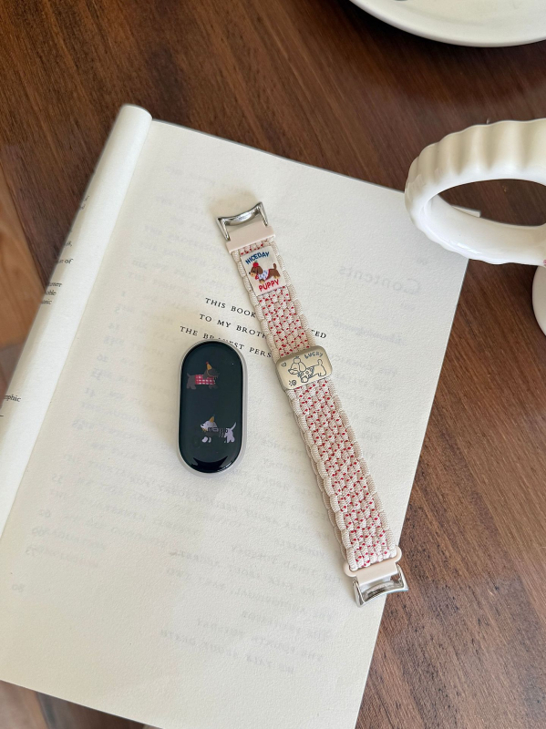 Tanka magnetska tkanina narukvica za Xiaomi Mi Band 10/9/8 - najlon tkanina, magnetska kopča, prilagodljiva veličina sučelja, lansiranje 2025-07