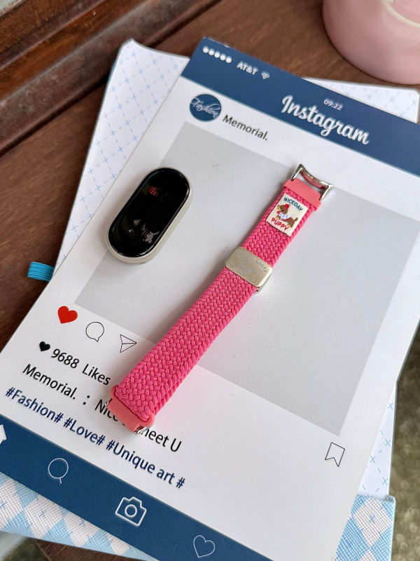 Tanka magnetska tkanina narukvica za Xiaomi Mi Band 10/9/8 - najlon tkanina, magnetska kopča, prilagodljiva veličina sučelja, lansiranje 2025-07