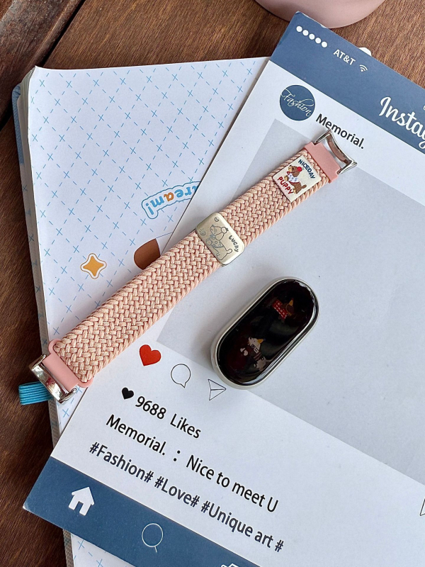 Tanka magnetska tkanina narukvica za Xiaomi Mi Band 10/9/8 - najlon tkanina, magnetska kopča, prilagodljiva veličina sučelja, lansiranje 2025-07