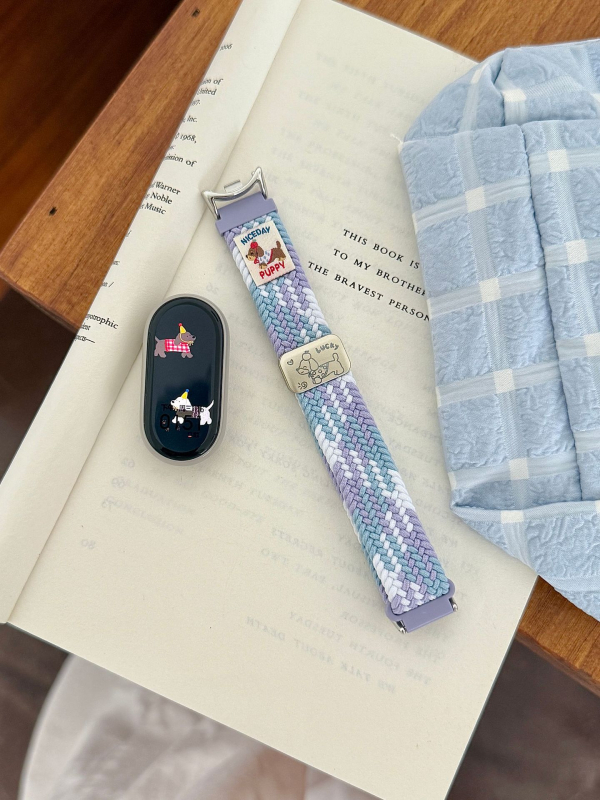 Tanka magnetska tkanina narukvica za Xiaomi Mi Band 10/9/8 - najlon tkanina, magnetska kopča, prilagodljiva veličina sučelja, lansiranje 2025-07