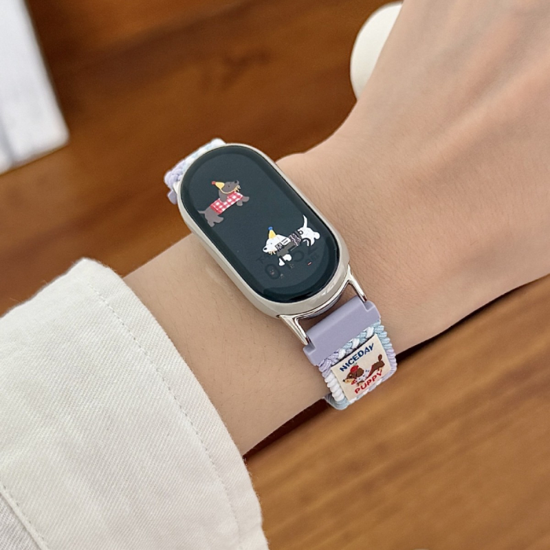 Tanka magnetska tkanina narukvica za Xiaomi Mi Band 10/9/8 - najlon tkanina, magnetska kopča, prilagodljiva veličina sučelja, lansiranje 2025-07