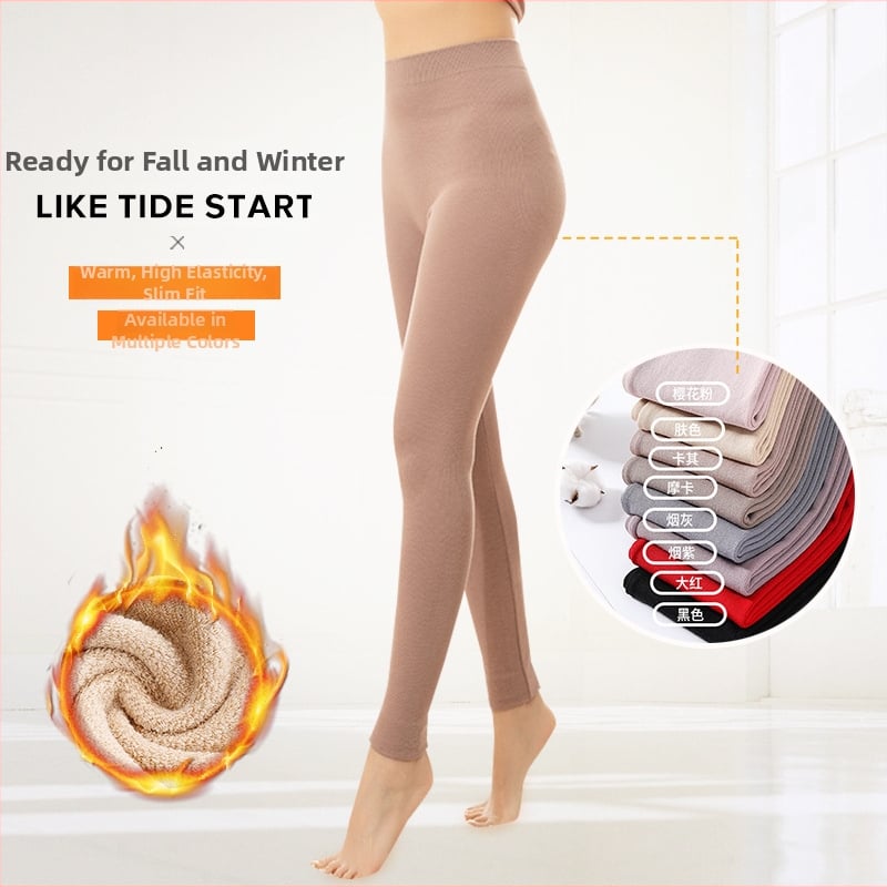 Sieviešu termālās legingas ar vienu terry slāni, viskozes maisījums 30-50%, garums 3/4, bieza auduma 201-250 g/m2