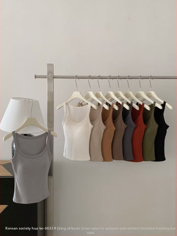 Korean Society Kamizole Veste – Tievs siluets, Vienkāršs raksts, Viskoze un kokvilnas maisījums, Vasarā 2025