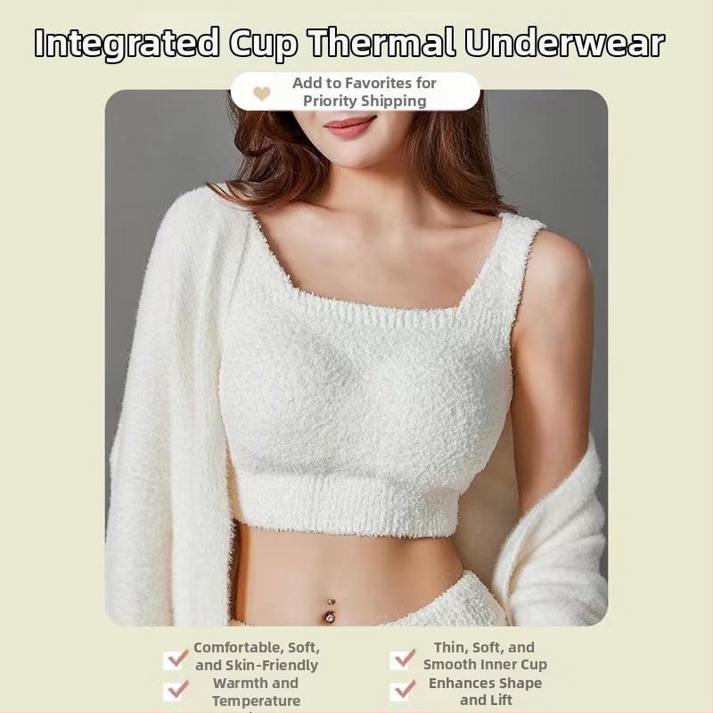 Kašmira flīza termālā veste ar iebūvētu krūšu spilventiņu, viengabala iekšējais apģērbs rudens–ziema