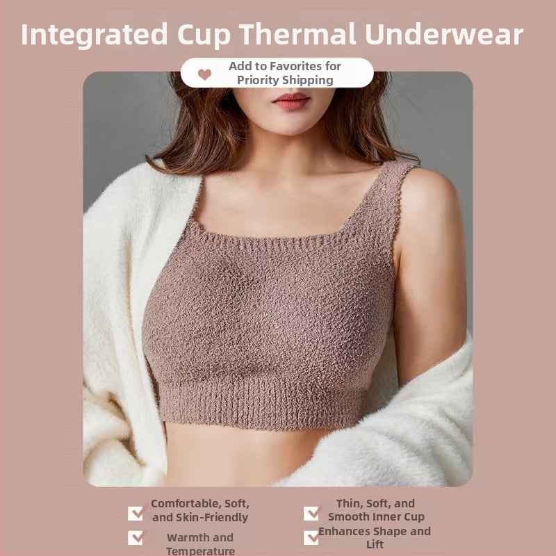 Kašmira flīza termālā veste ar iebūvētu krūšu spilventiņu, viengabala iekšējais apģērbs rudens–ziema