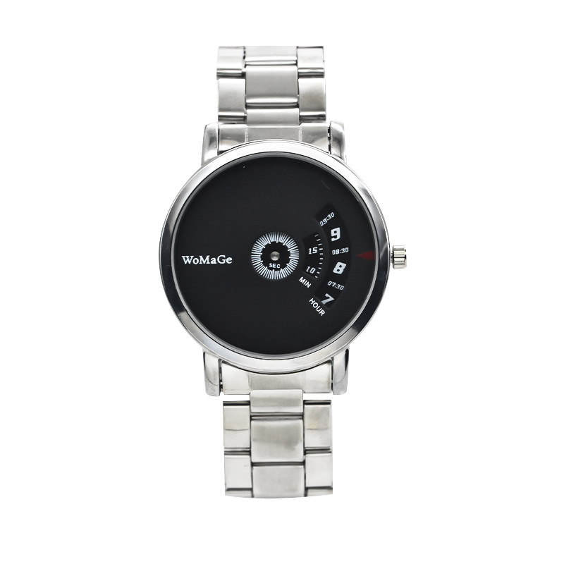 Analogni kvarcni ručni sat s kućištem od legure, brojčanik promjera 30 mm, debljina 10 mm, remen od imitacije kože