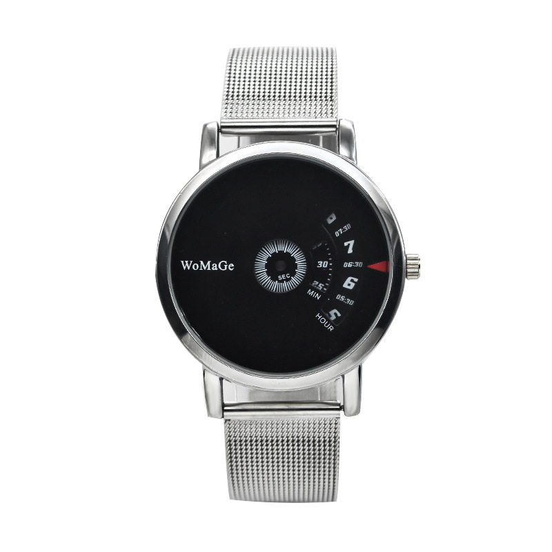 Analogni kvarcni ručni sat s kućištem od legure, brojčanik promjera 30 mm, debljina 10 mm, remen od imitacije kože