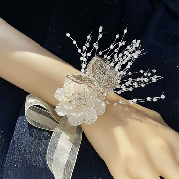 Flori pentru încheietură pentru domnișoarele de onoare – corsaj elegant pentru nunta, stil coreean, cadou