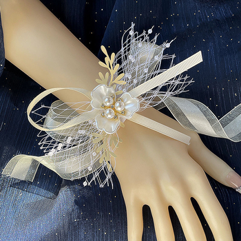 Flori pentru încheietură pentru domnișoarele de onoare – corsaj elegant pentru nunta, stil coreean, cadou