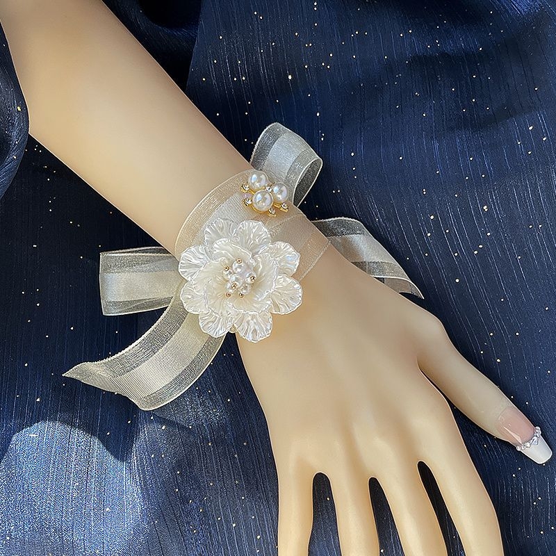 Flori pentru încheietură pentru domnișoarele de onoare – corsaj elegant pentru nunta, stil coreean, cadou