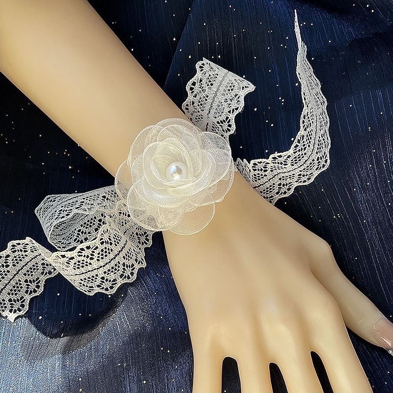 Flori pentru încheietură pentru domnișoarele de onoare – corsaj elegant pentru nunta, stil coreean, cadou