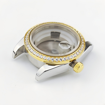 NH05 pulksteņa korpuss – dimantu bezel mehāniskam sieviešu pulkstenim (modifikācijas daļa) – Iepakojums: 1, Pavasaris 2025, Zīmols: Cits, Importēt: Nē