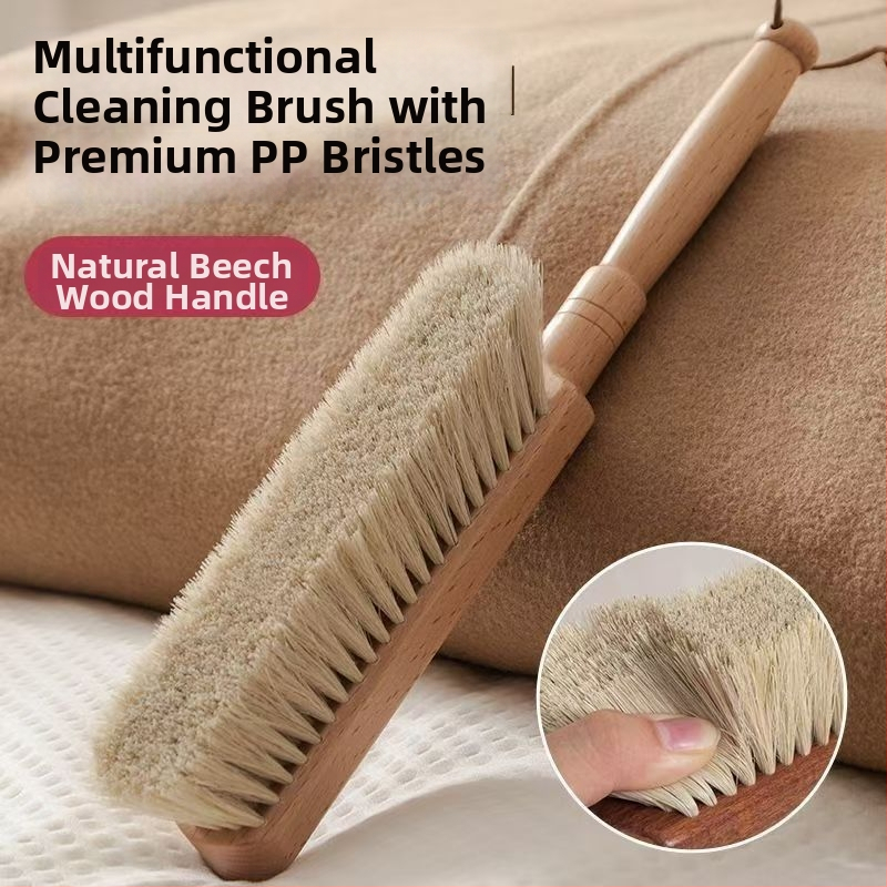 Guļamistabas putekļu suka ar ebenā koka un zirgu matiem, plakana galva, tīrīšanai, iepakojumā 100 gab.