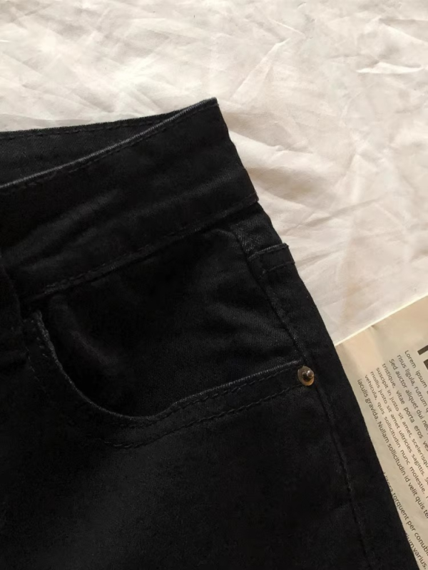 Ženske bootcut traperice – visoki struk, elastični denim, mješavina denima, srednja debljina