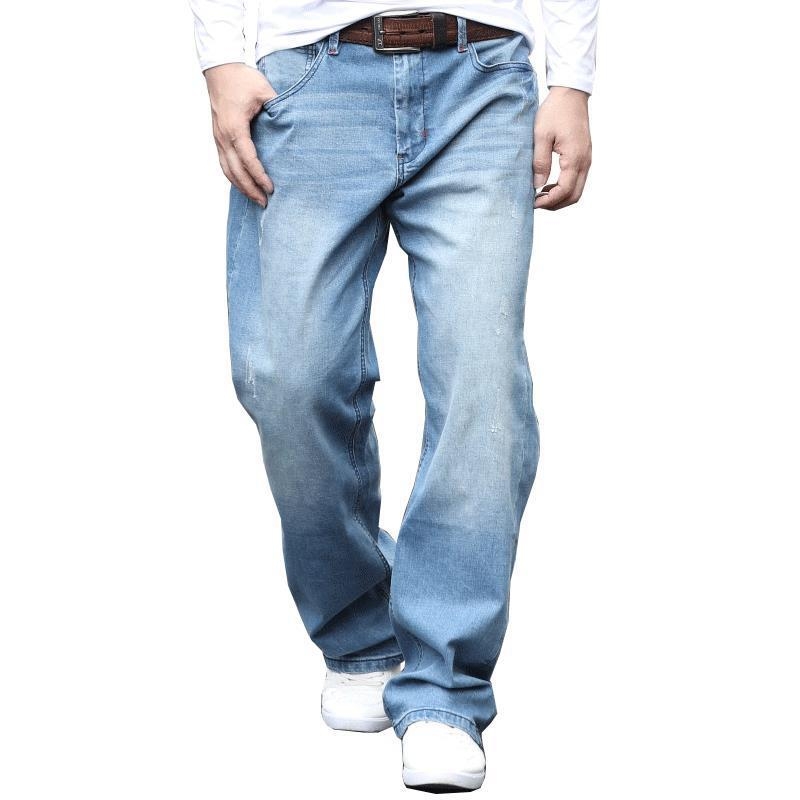 Muške traperice, ravne nogavice, srednji pojas, zatvarač, Washed, Modal