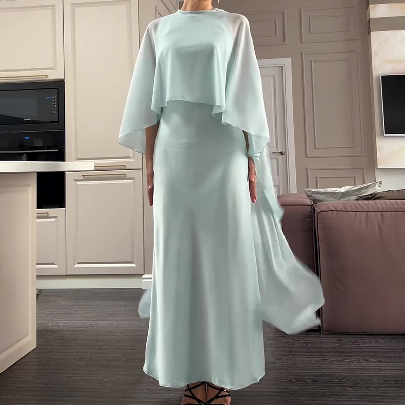 Kostim sa suknjom za žene, bez rukava, duga suknja, kolazno šivanje, poliester (proljeće 2025, elegantan stil, casual kostim)