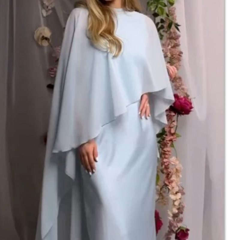 Kostim sa suknjom za žene, bez rukava, duga suknja, kolazno šivanje, poliester (proljeće 2025, elegantan stil, casual kostim)