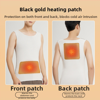 Lando termiskā veste vīriešiem, bezšuvju pamata kārta, apaļš kakls, blīds poliesterа audums 251-300 g/m²