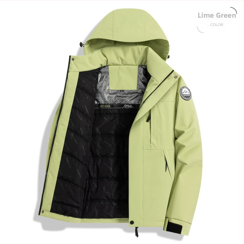 Kardigan-stiilis talvemantel eemaldatava kapuutsiga, fleecevooder, eesmine tõmblukk, pikkus 80–100 cm, polüester täidis ja vooder