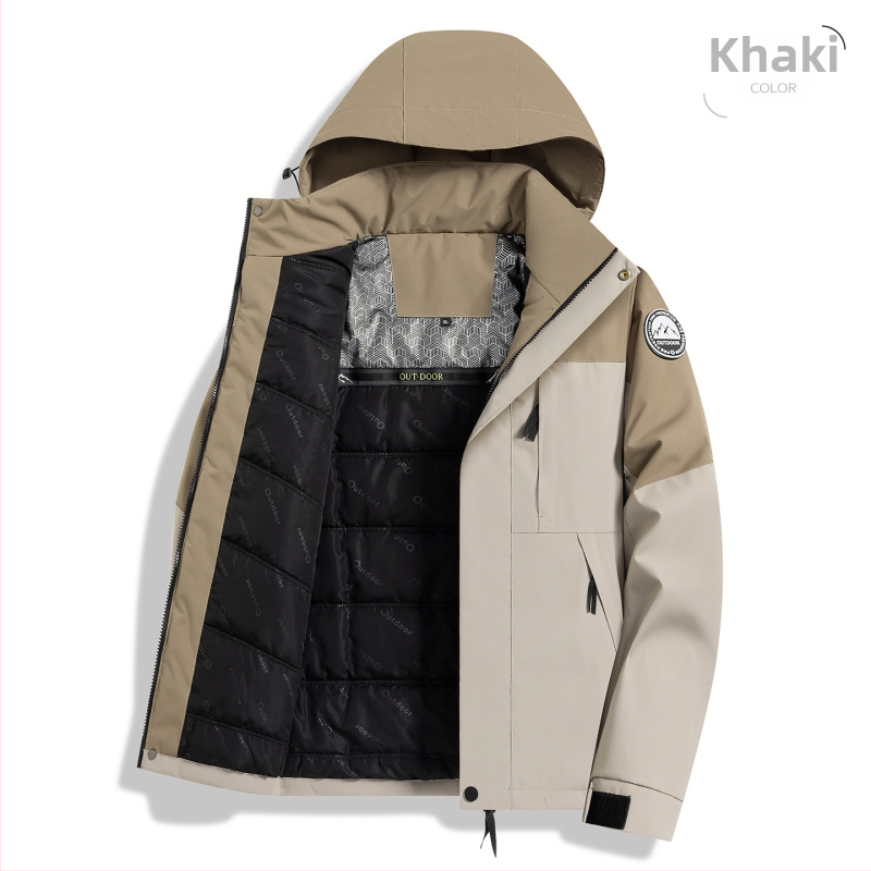 Kardigan-stiilis talvemantel eemaldatava kapuutsiga, fleecevooder, eesmine tõmblukk, pikkus 80–100 cm, polüester täidis ja vooder