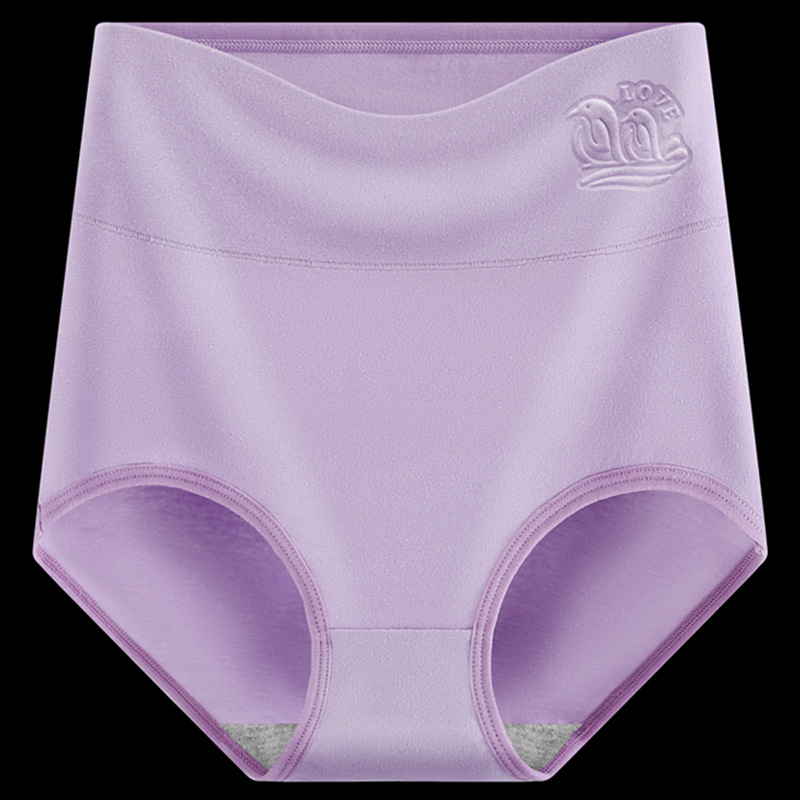 Sieviešu kokvilnas biksītes ar augstu jostu vēdera kontrolei, elpojošas, antibakteriālas, gurnu pacēlājs