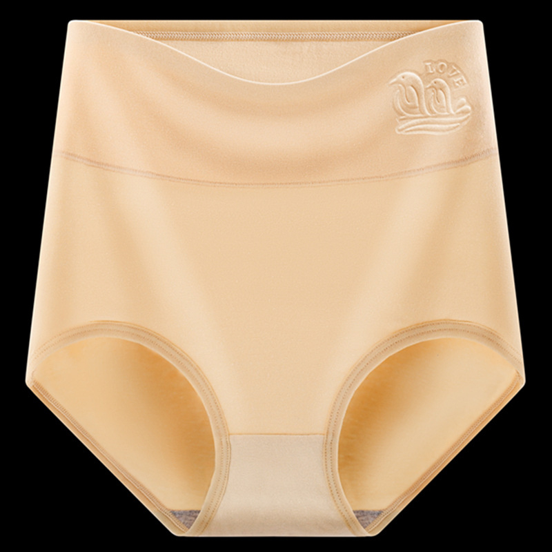 Sieviešu kokvilnas biksītes ar augstu jostu vēdera kontrolei, elpojošas, antibakteriālas, gurnu pacēlājs