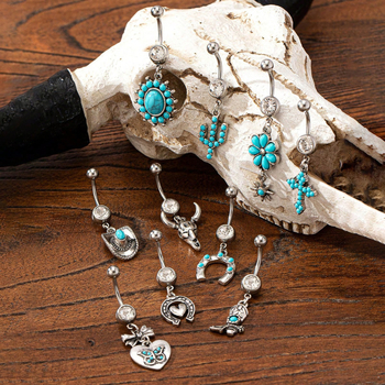 Pilvo juvelyrika – nerūdijantis plienas, geometrinė forma, navel nail, elektroplatavimas, 2025 vasara