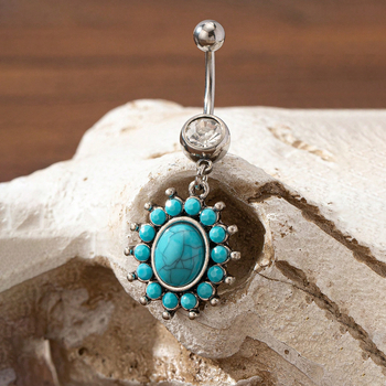 Pilvo juvelyrika – nerūdijantis plienas, geometrinė forma, navel nail, elektroplatavimas, 2025 vasara