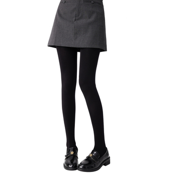 Ženske tajice s fleec podstavom, vertikalne pruge, srednja debljina, podizanje zadnjice