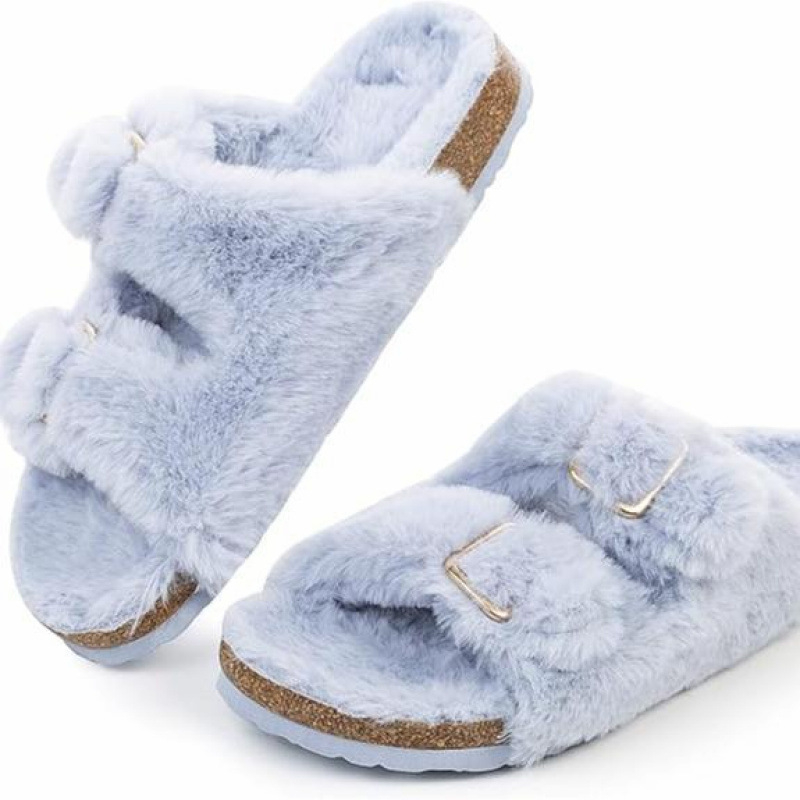 Moters pūkuotos šlepetės rudens–žiemos sezonui — viršus: Shih Tzu; padas: kanapė; pado storis: 0–3 cm; plokščias padas