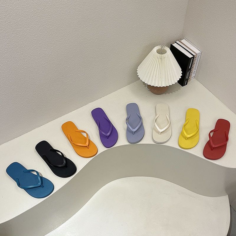 Moteriški šlepetės su plokščia padu, viršus iš medvilnės, padas iš putų gumos, šiuolaikiškas minimalistinis stilius, pado storis 0-3 cm