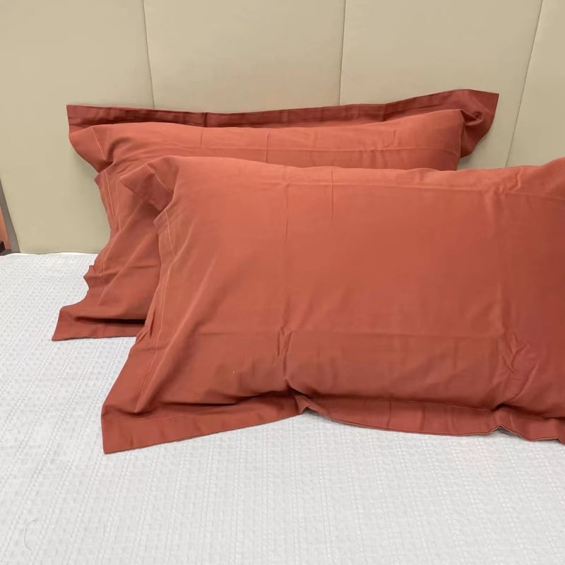 Pamučna navlaka za jastuk od brušenog pamuka, oprana, jednofarbna, japanski minimalistički stil