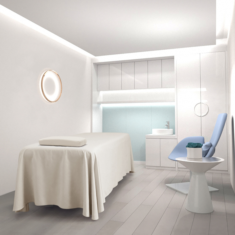 Navlaka za krevet za salon ljepote, jednodjelna minimalistička, zakrivljeni donji rub