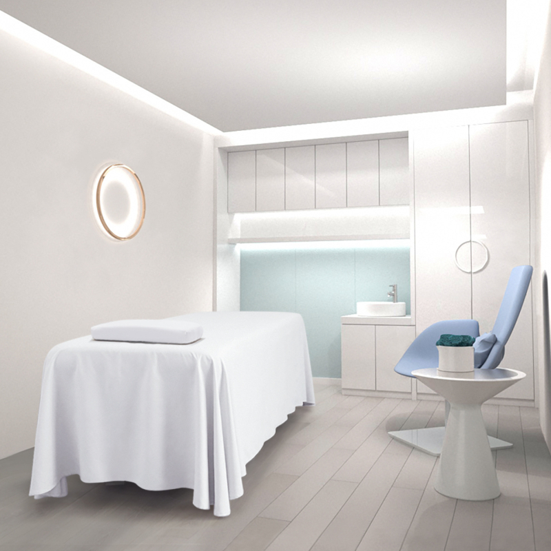 Navlaka za krevet za salon ljepote, jednodjelna minimalistička, zakrivljeni donji rub