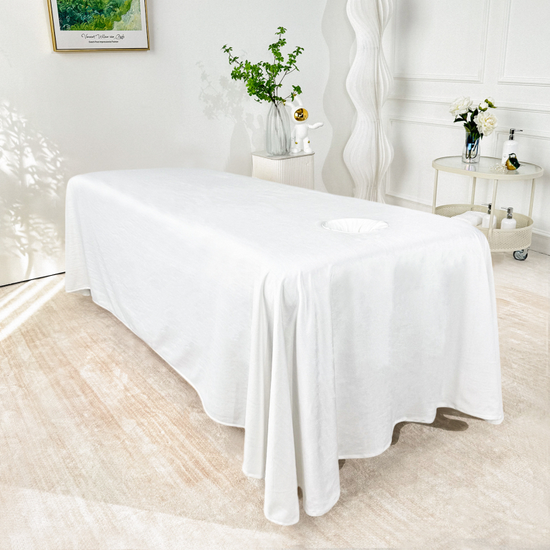 Navlaka za krevet za salon ljepote, jednodjelna minimalistička, zakrivljeni donji rub