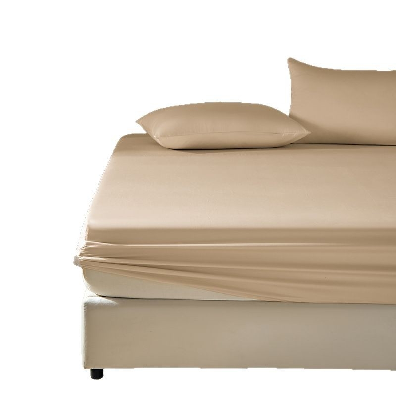 Cearșaf cu elastic din bumbac cu fibre lungi, țesătură twill, vopsire reactivă, 120 fire, model solid